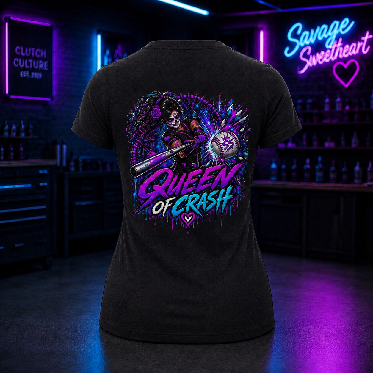 Savage Sweetheart - Queen Of Crash - T-Shirt